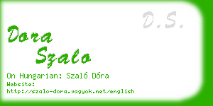 dora szalo business card